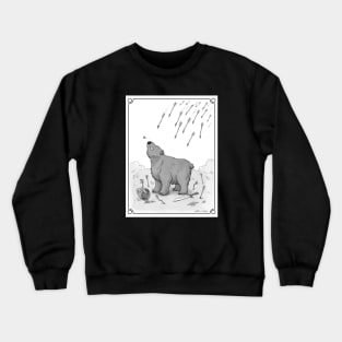 Medieval Battlefield Dumb Bear Crewneck Sweatshirt